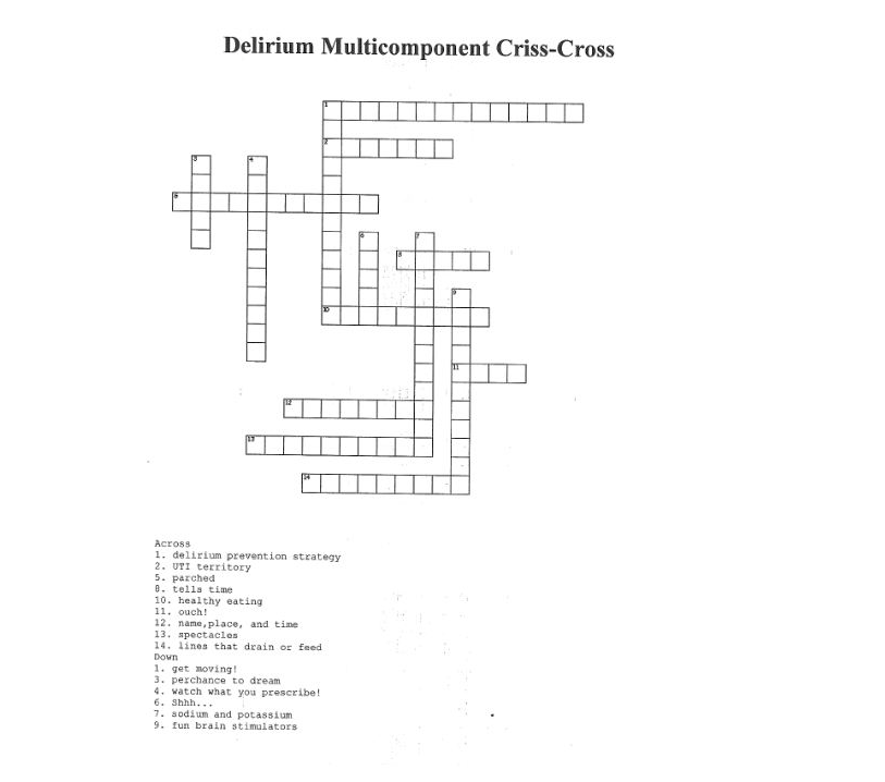 Quiz Show versus Grand Rounds for Delirium Education&nbsp;Redux