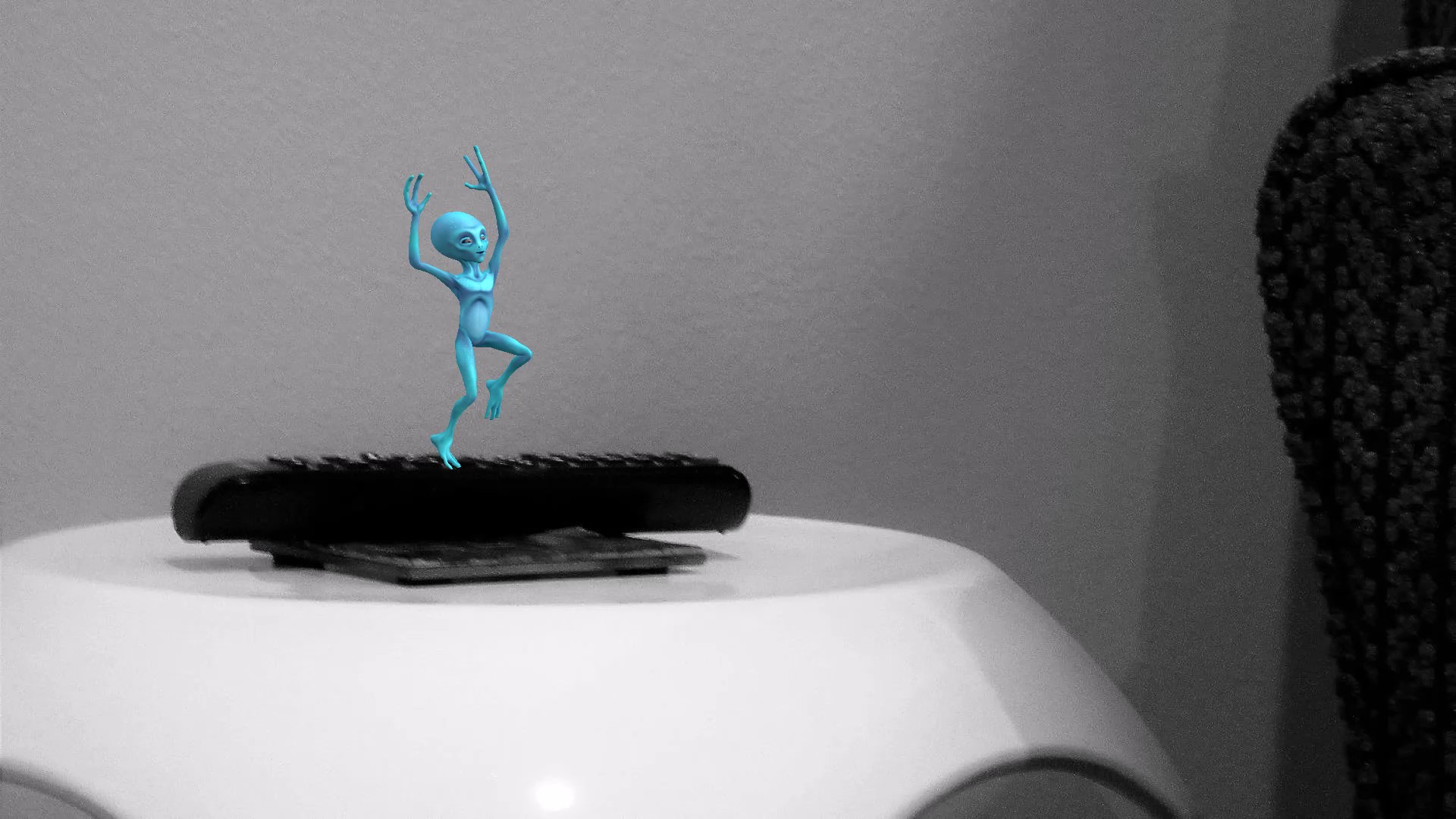 Aliens Dancing on My TV Remote Again
