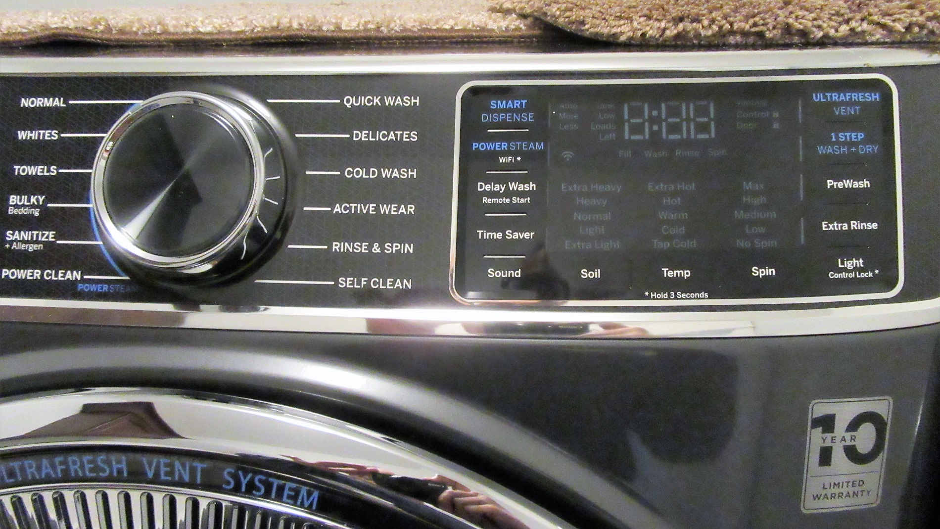Short Laundry List of Features on GE Washer Model&nbsp;GFW850SPNDG