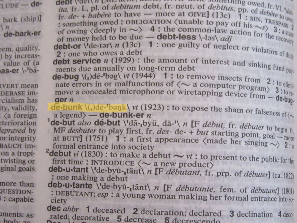 Para-Debunking on Debunking&nbsp;Day