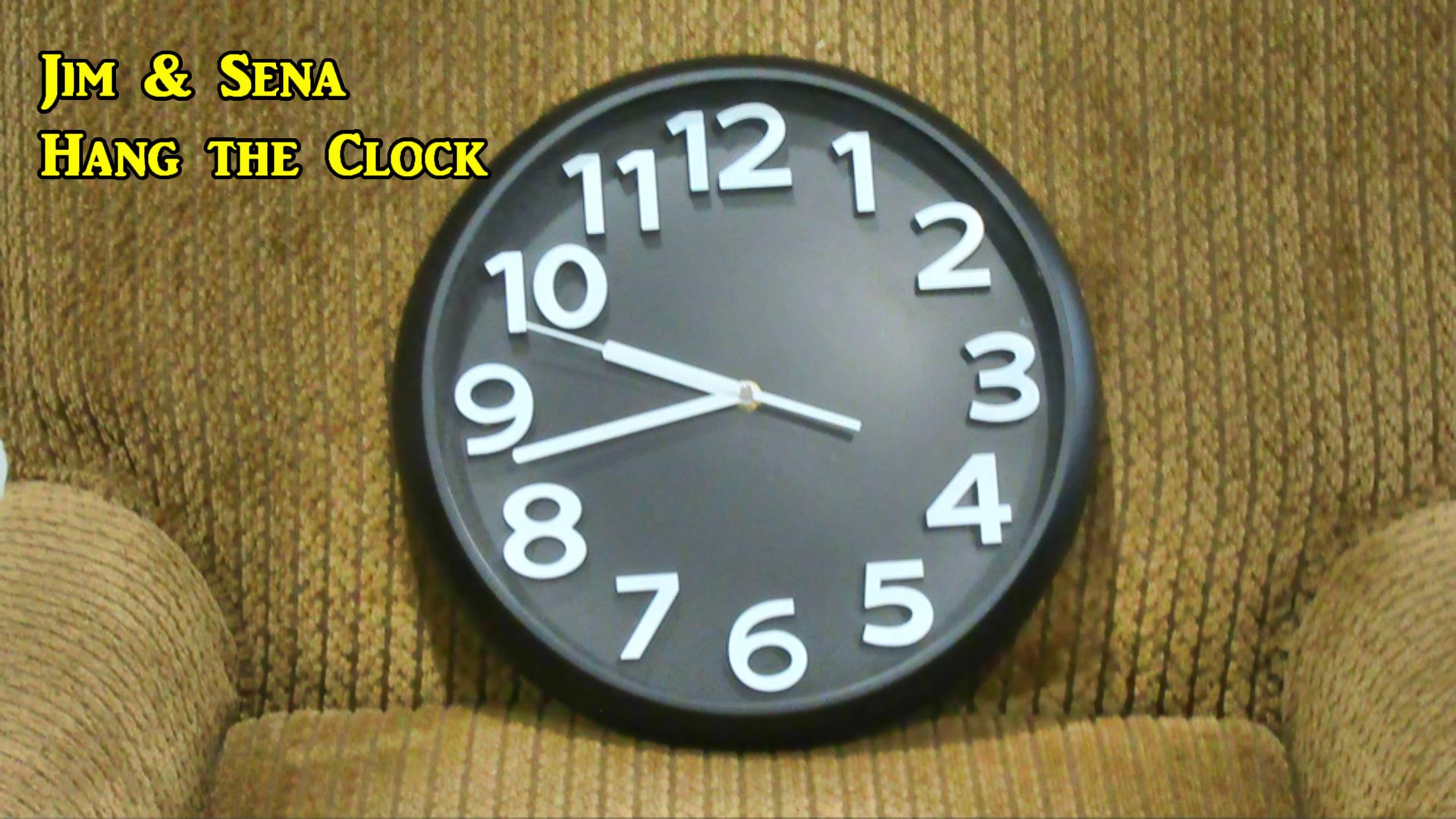 We Hung a Wall Clock and Survived