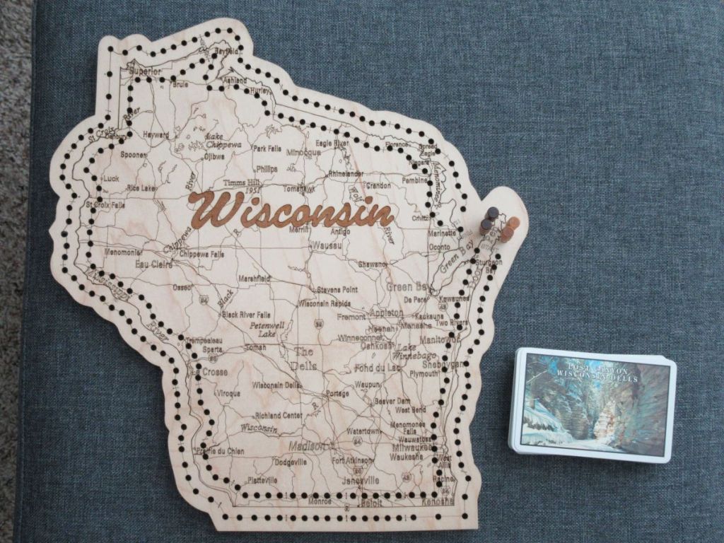 Wisconsin Cribbage Board&nbsp;Arrives