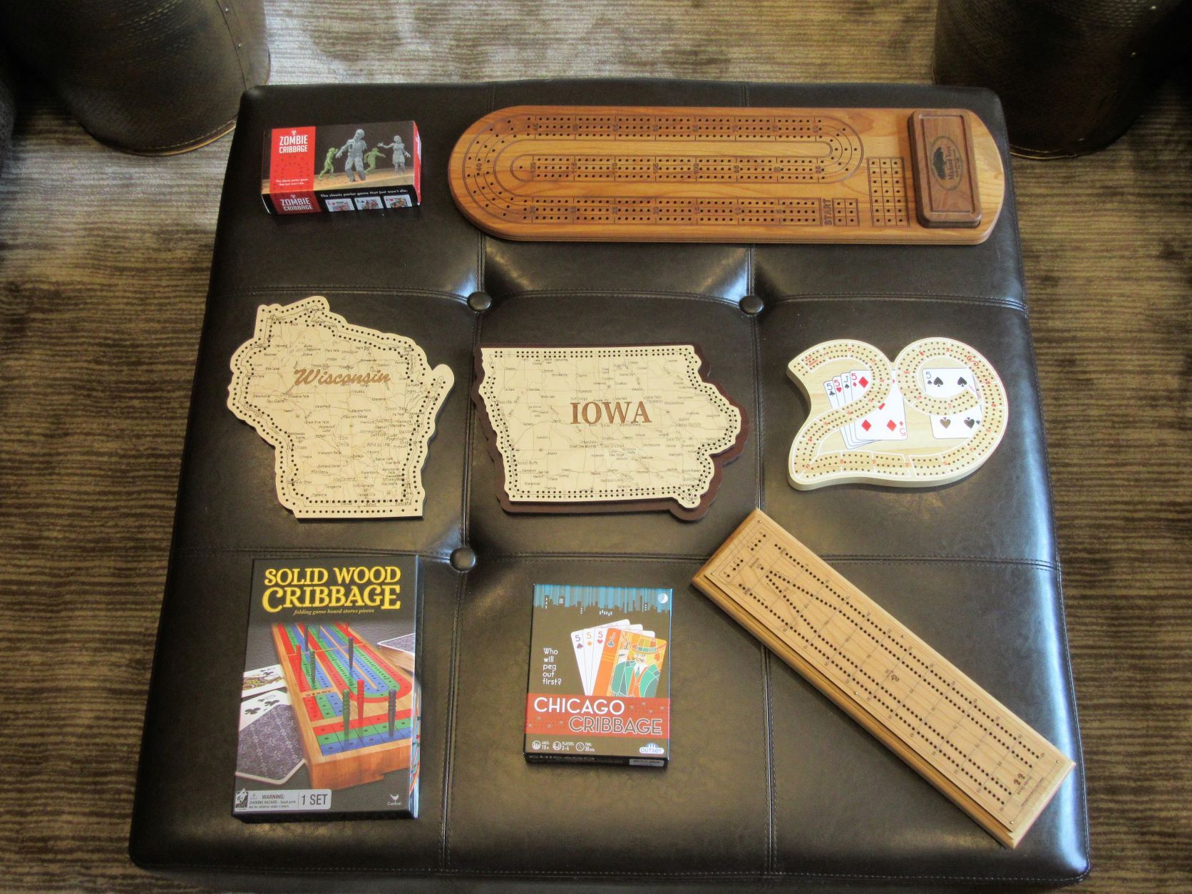 The Mumbo Jumbo on Some Big Antique Cribbage Boards