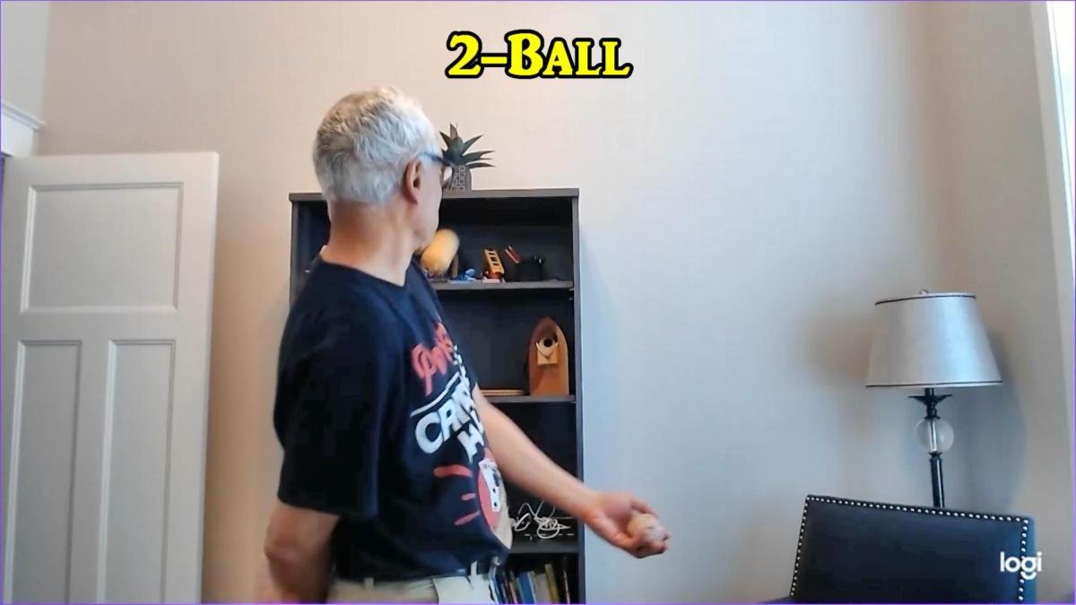 Practicing for the Behind the Back Juggling&nbsp;Trick