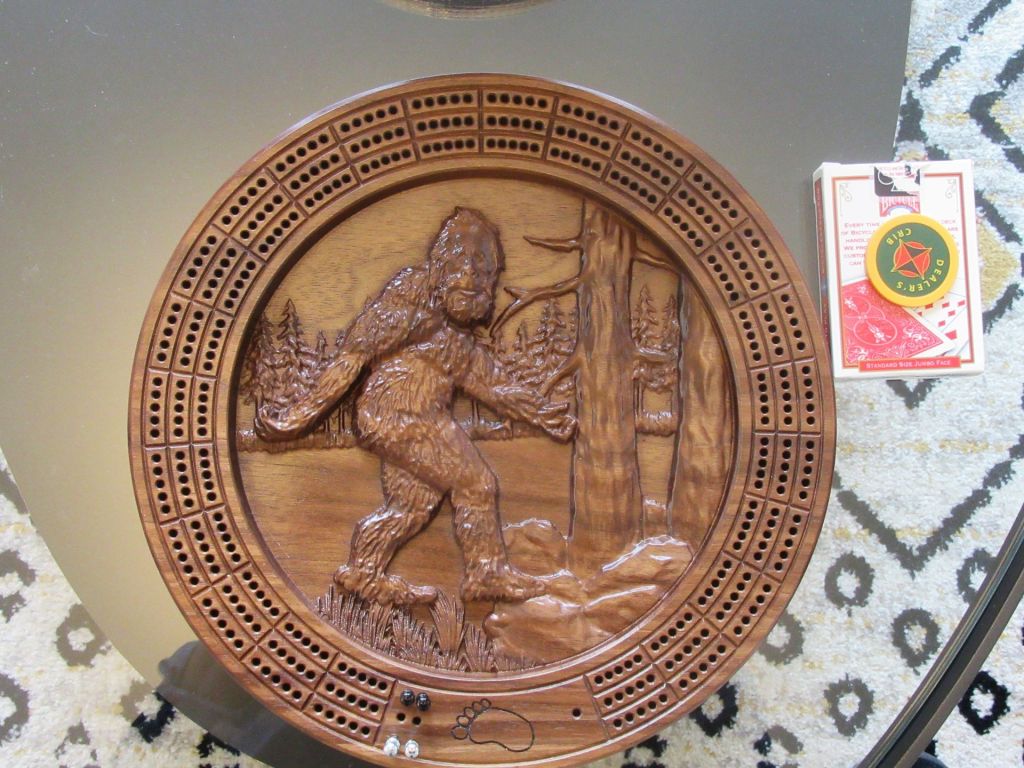 Is That Patty on Our Sasquatch Cribbage&nbsp;Board?