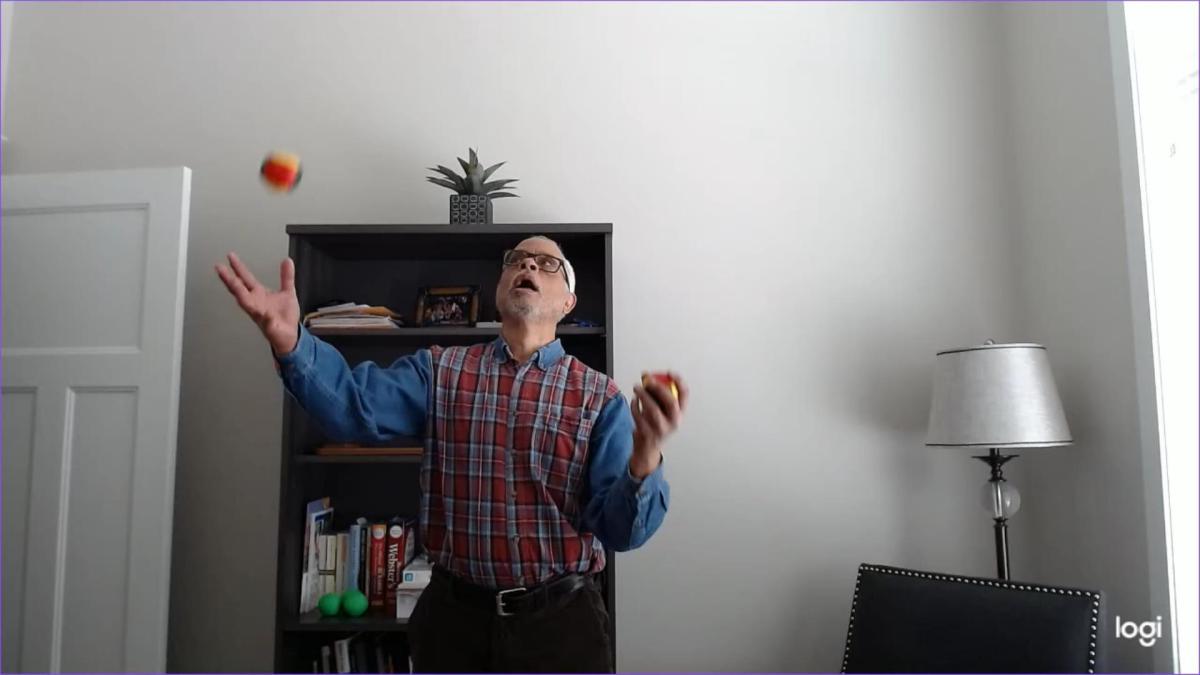 Stuck in Two Ball Shower Juggling&nbsp;Practice