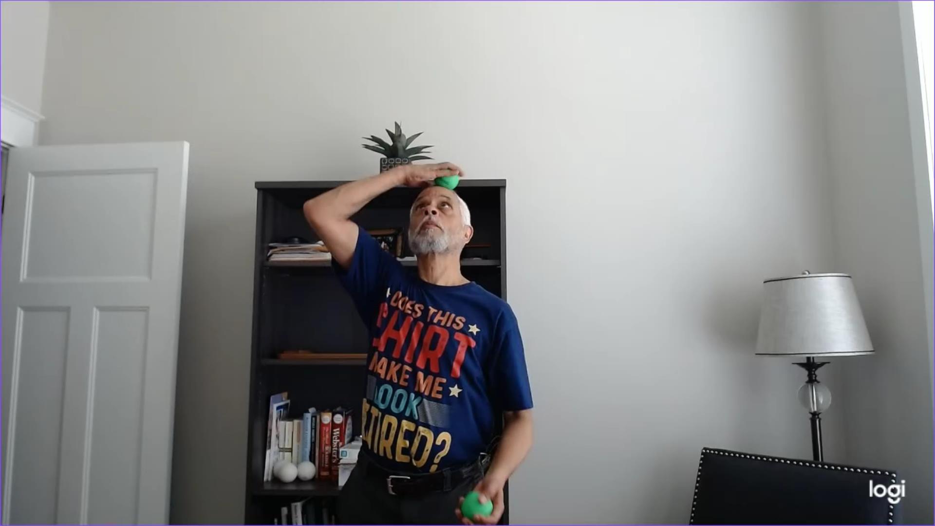 Off The Head Juggle Trick So Wrong but My Way