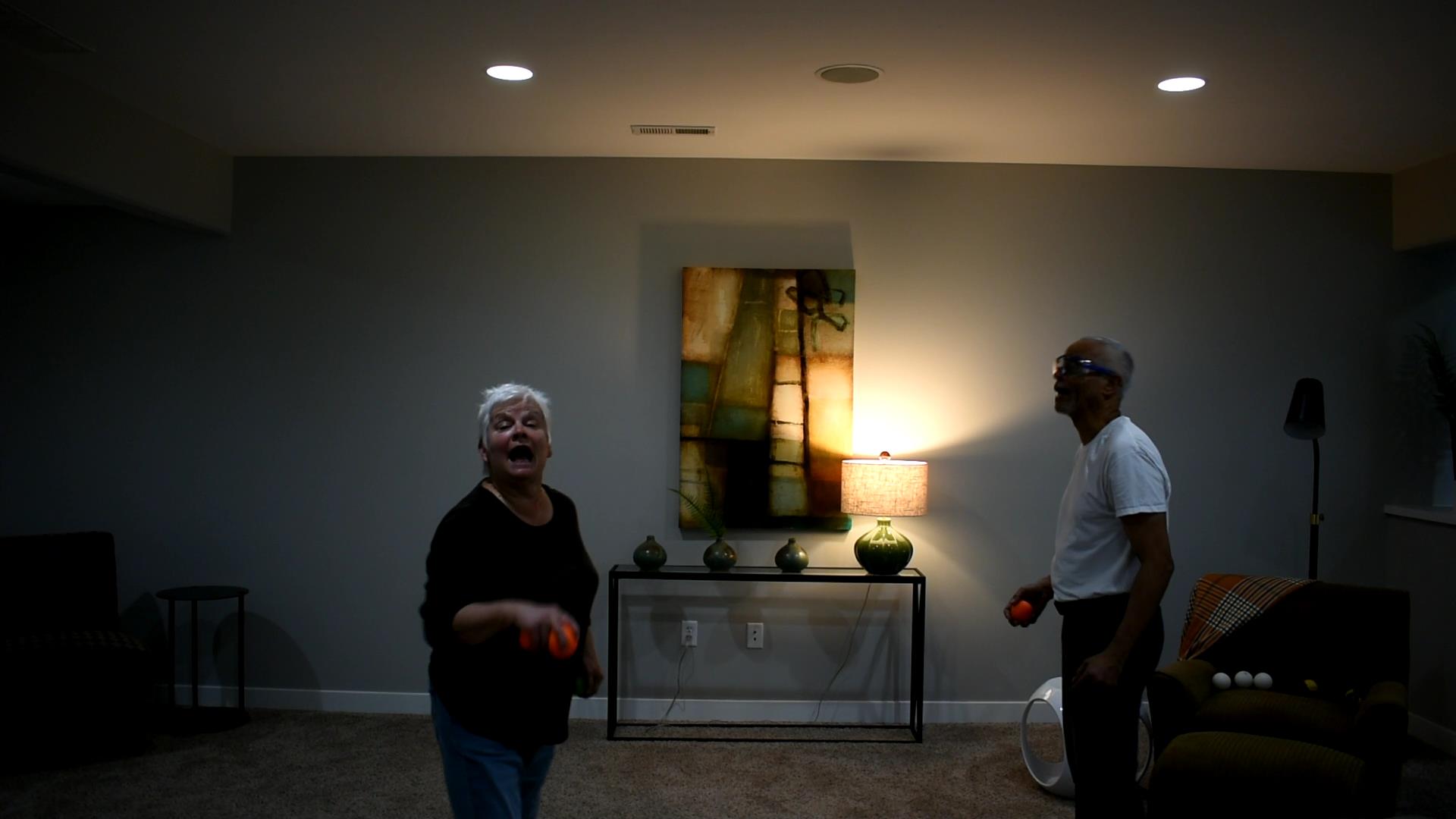 Sena and Jim Do Two Person Juggling Again!