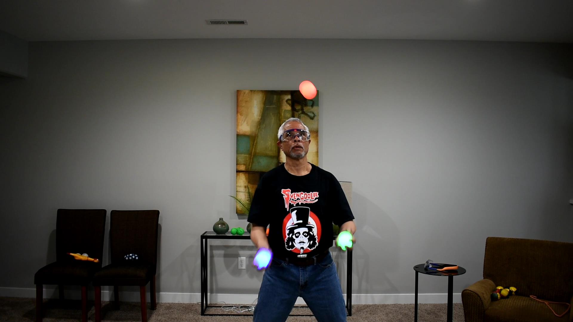 Still Working on That Shower Juggle!