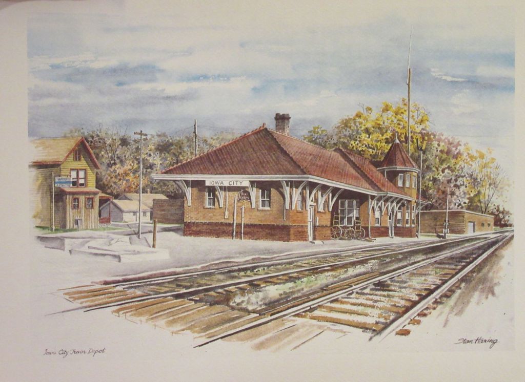 Historic Rock Island Line Depot in Iowa City