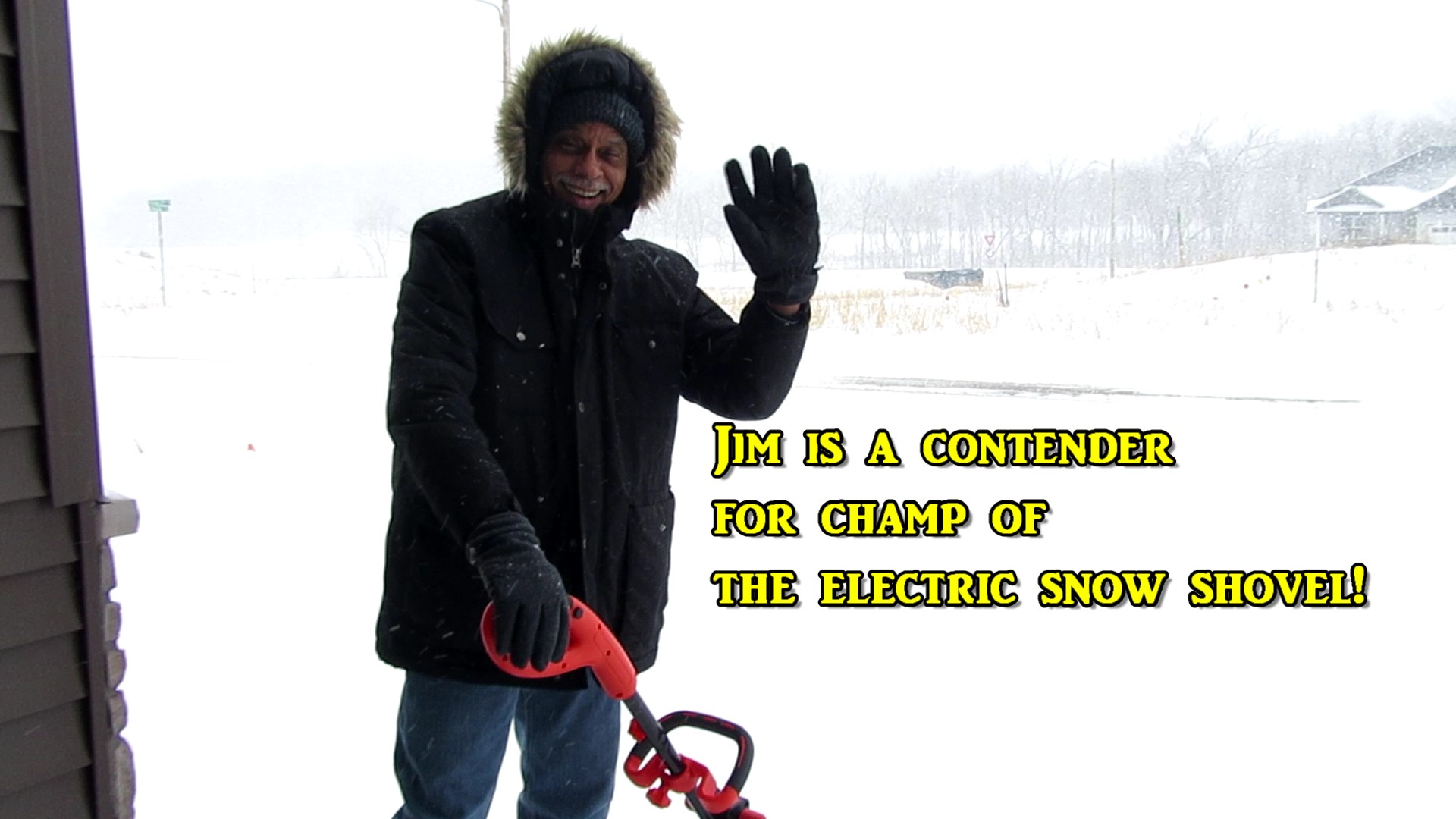 Sena Double Dog Dared Me to Try the Electric Snow&nbsp;Shovel!