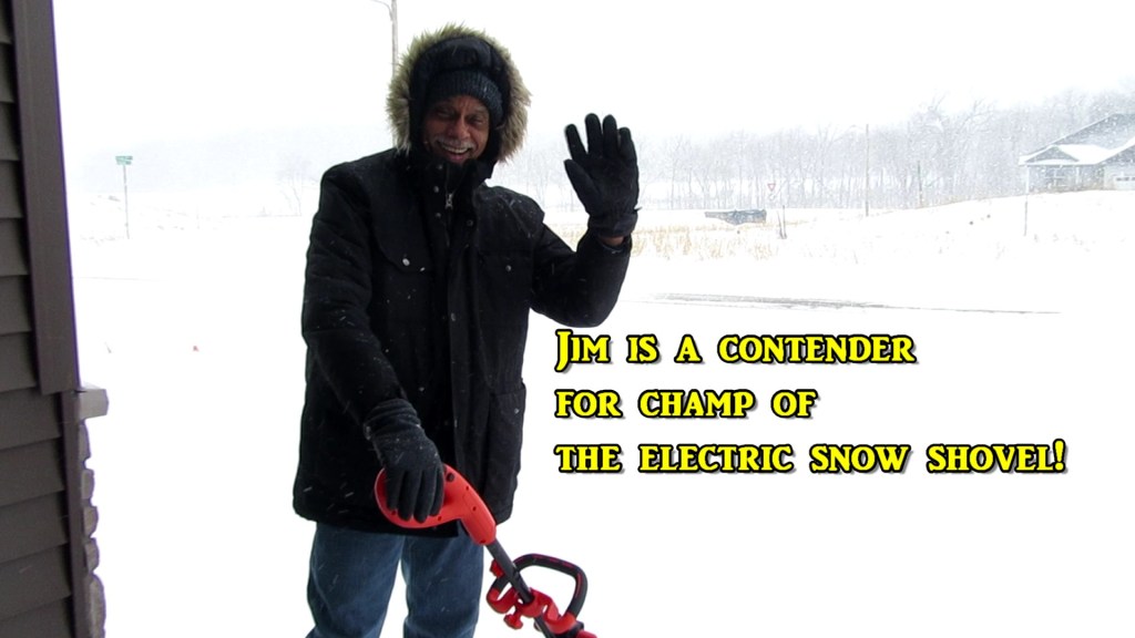 Sena Double Dog Dared Me to Try the Electric Snow Shovel!
