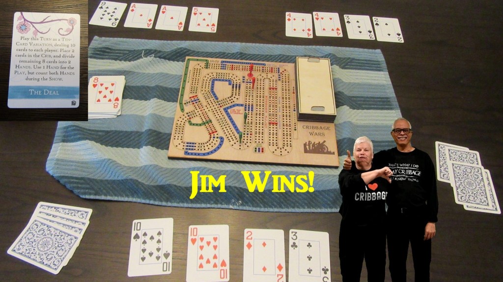 Jim Finally Wins a Cribbage Game!