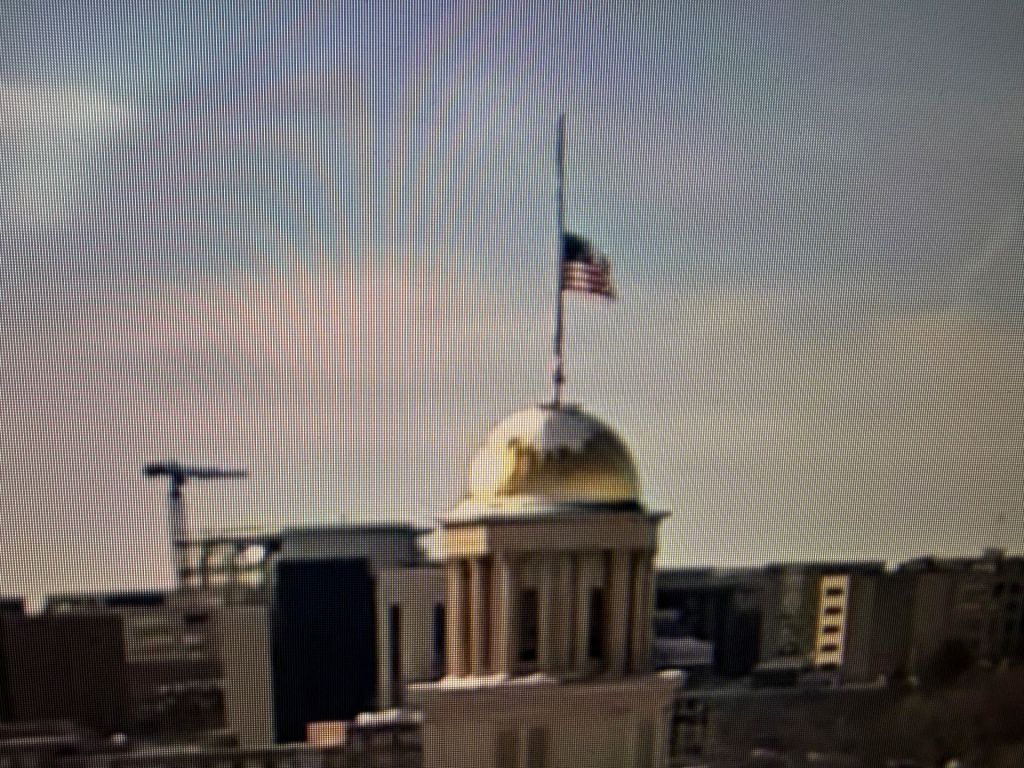 American Flags Flying at Half-Staff Today in Honor of Iowa Soldiers Killed in Enemy Attack in&nbsp;Syria
