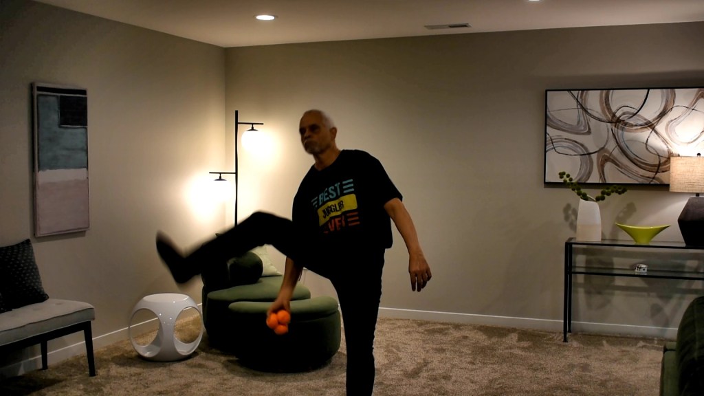 Practicing the Flicking Multiplex Juggling Trick and the Return of the&nbsp;Claw!
