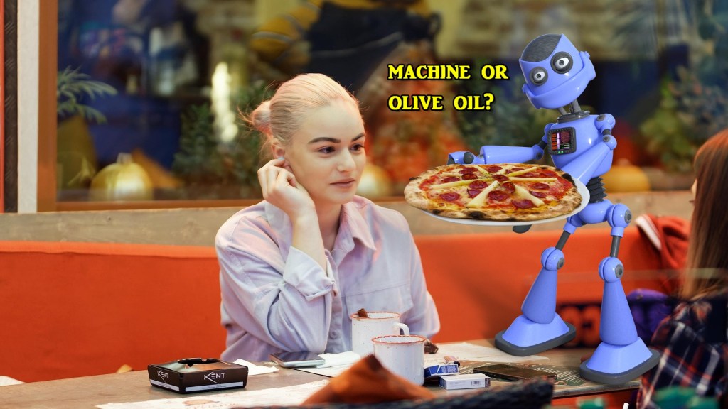 The Bleeping Robot Waiters, Man!