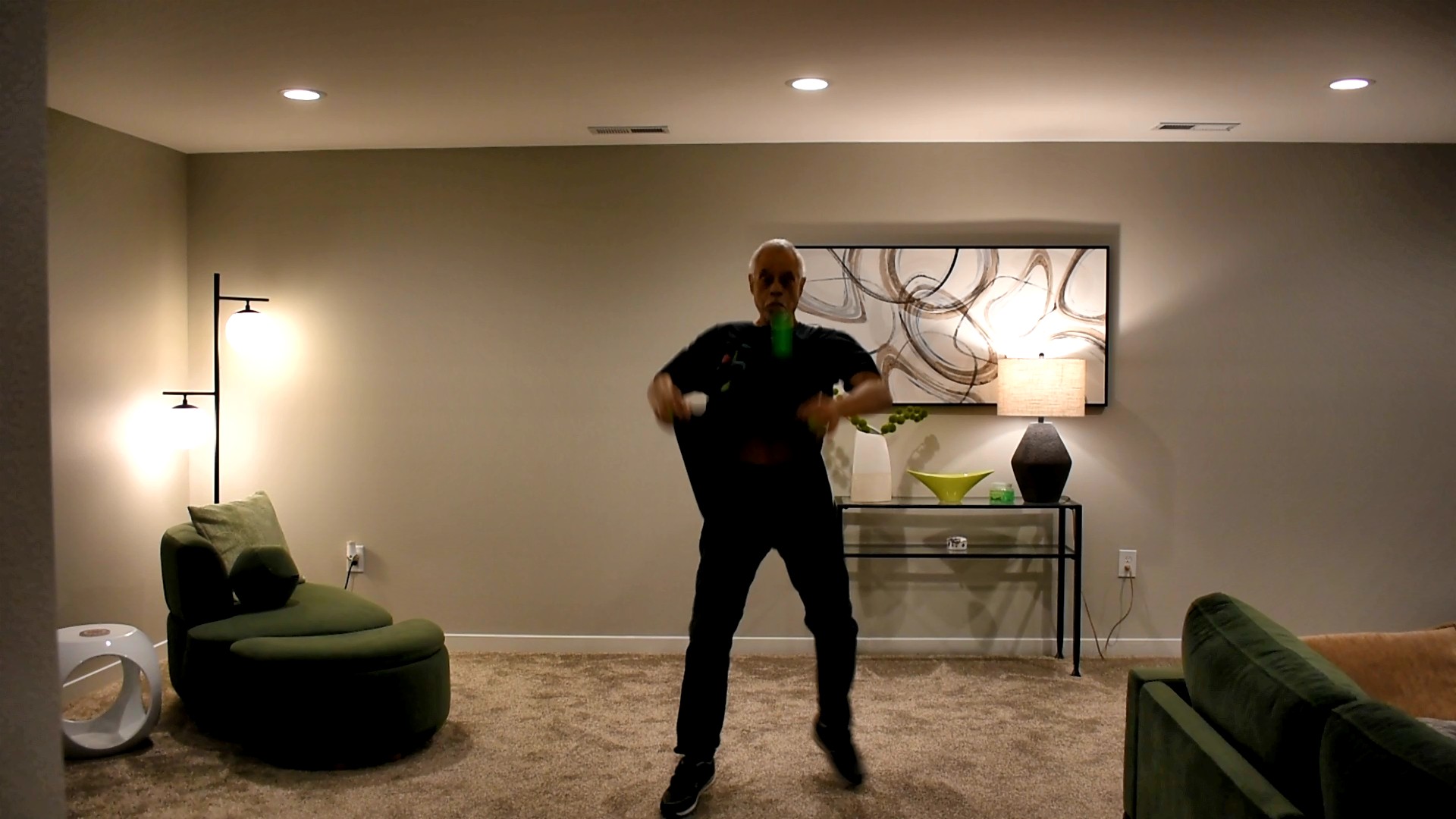 Trampoline Juggle Trick!